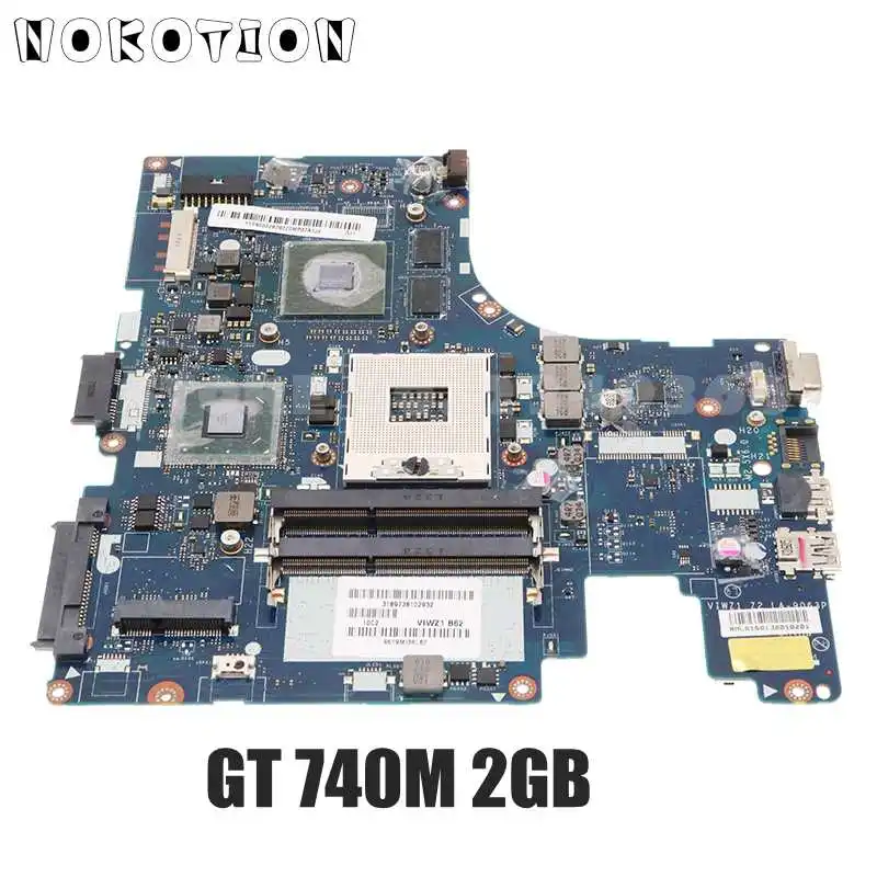 

NOKOTION VIWZ1 Z2 LA-9063P MAIN BOARD For Lenovo IdeaPad Z400 Laptop Motherboard 14 inch HM77 DDR3 GT 740M 2GB
