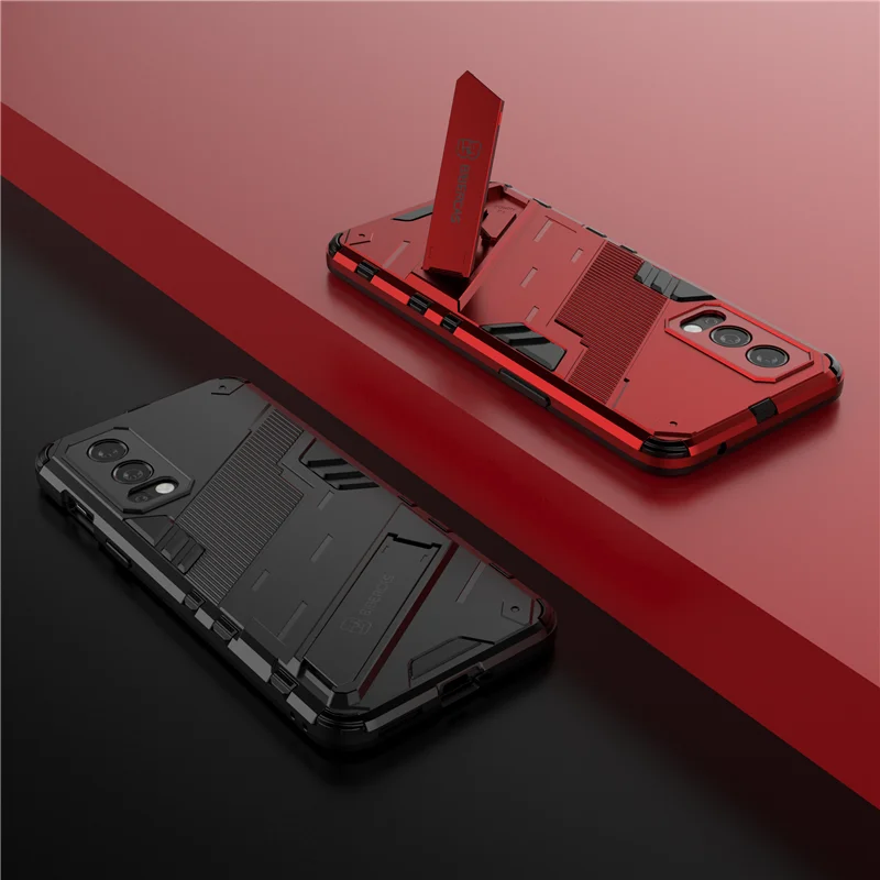 for oneplus nord 2 5g shockproof rugged armor stand protector phone shell for one plus nord2 5g magnetic car holder case cover free global shipping