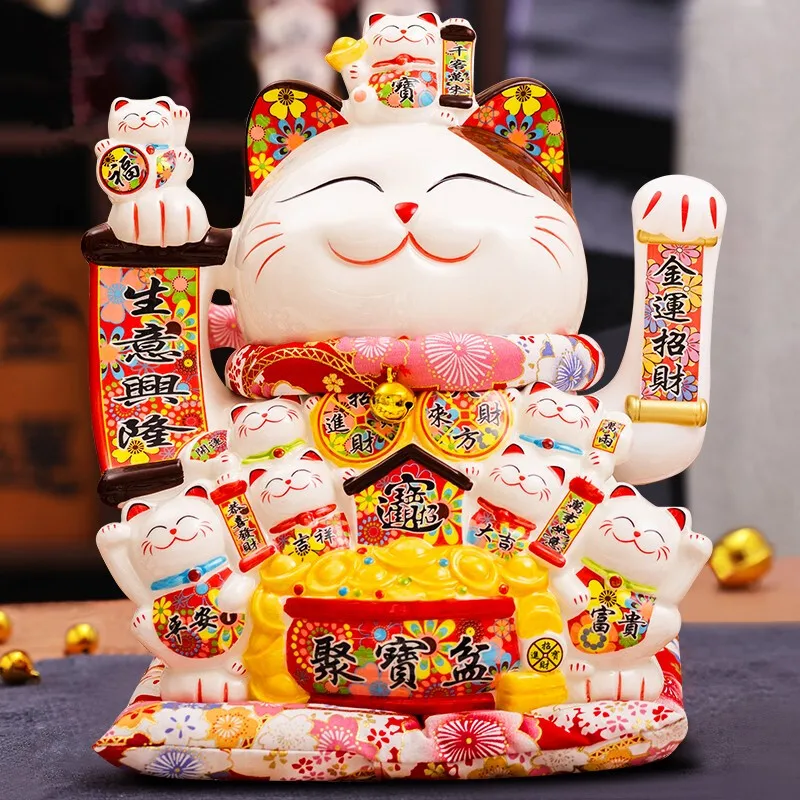 

Кот удачи Офис Большой практичный новоселье подарок на день рождения Кукуруза гостиная домашний Декор Аксессуары Украшение