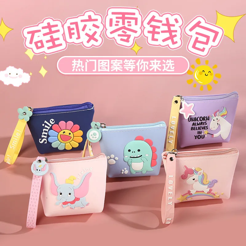 

Korean Cute Cartoon Dinosaur Unicorn Key Chain Purse Pendant Earphone Bag Keychain Charms Key Chain Accessories Anime Keychain