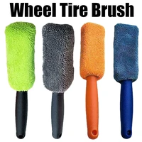 1pcs car wheel brush car detailing tools cleaning wash sponges with tool handle mud remover cleaning supplies car accessories