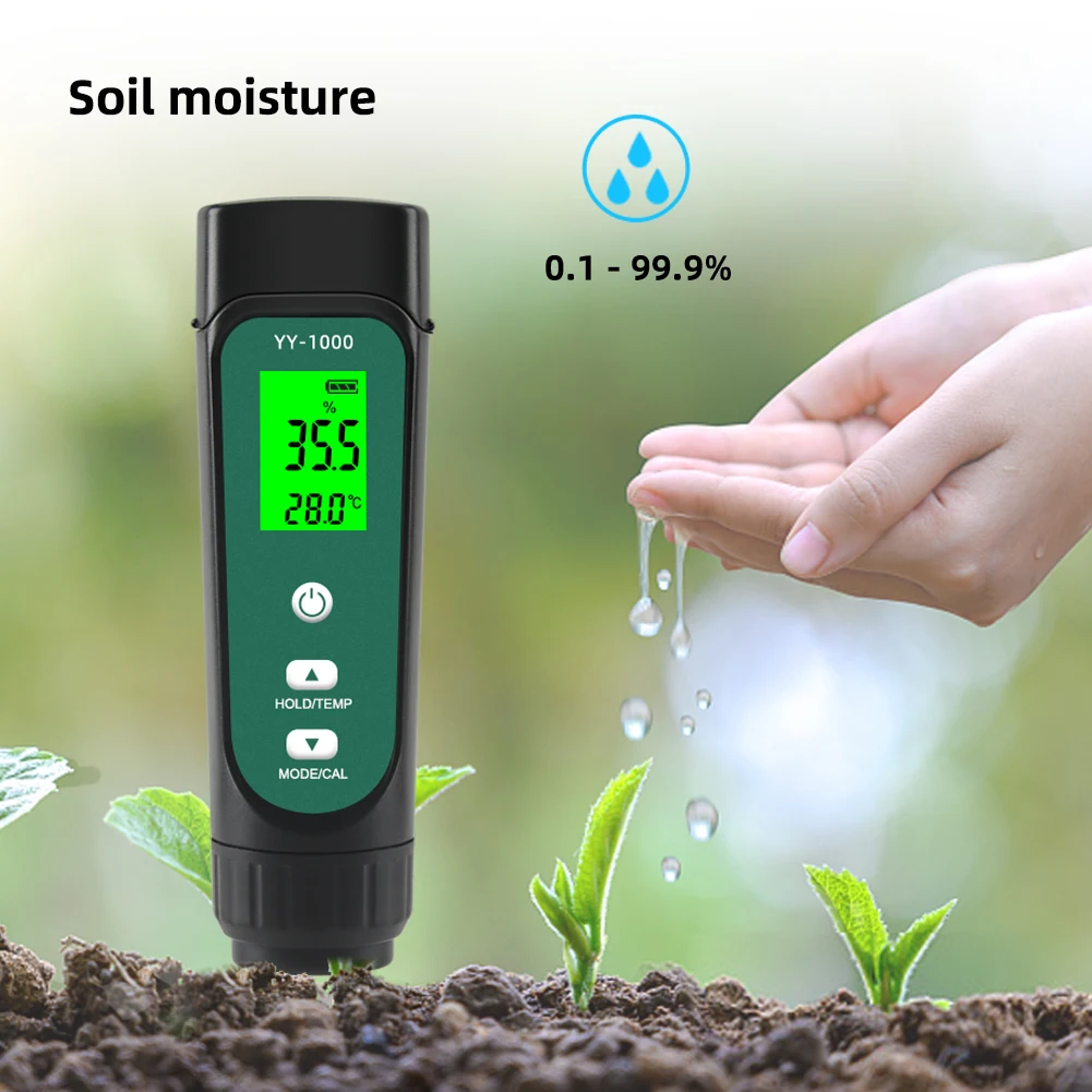 

Цифровой тестер почвы 3 в 1, измеритель EC/влажности/температуры для растений, гидрометр для измерения влажности инструмент для тестирования почвы в горшках