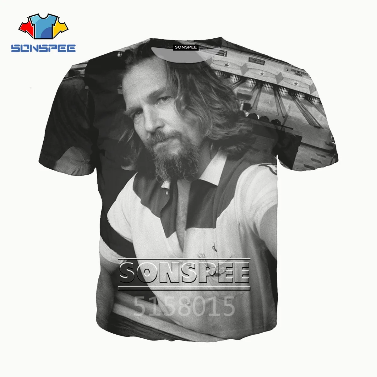 SONSPEE The Big Lebowski Harajuku 3D печатных мужчин и женщин одежда Хип Хоп футболка унисекс короткий рукав Уличная пуловер XK117c