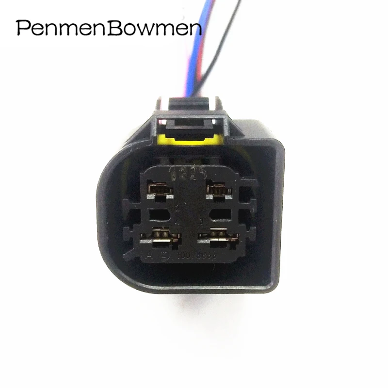 1 комплект, 4-контактный автоматический водяной насос, разъемы для электрического кабеля, водонепроницаемая женская вилка жгута проводов для Benz BMW 10098866 10098862