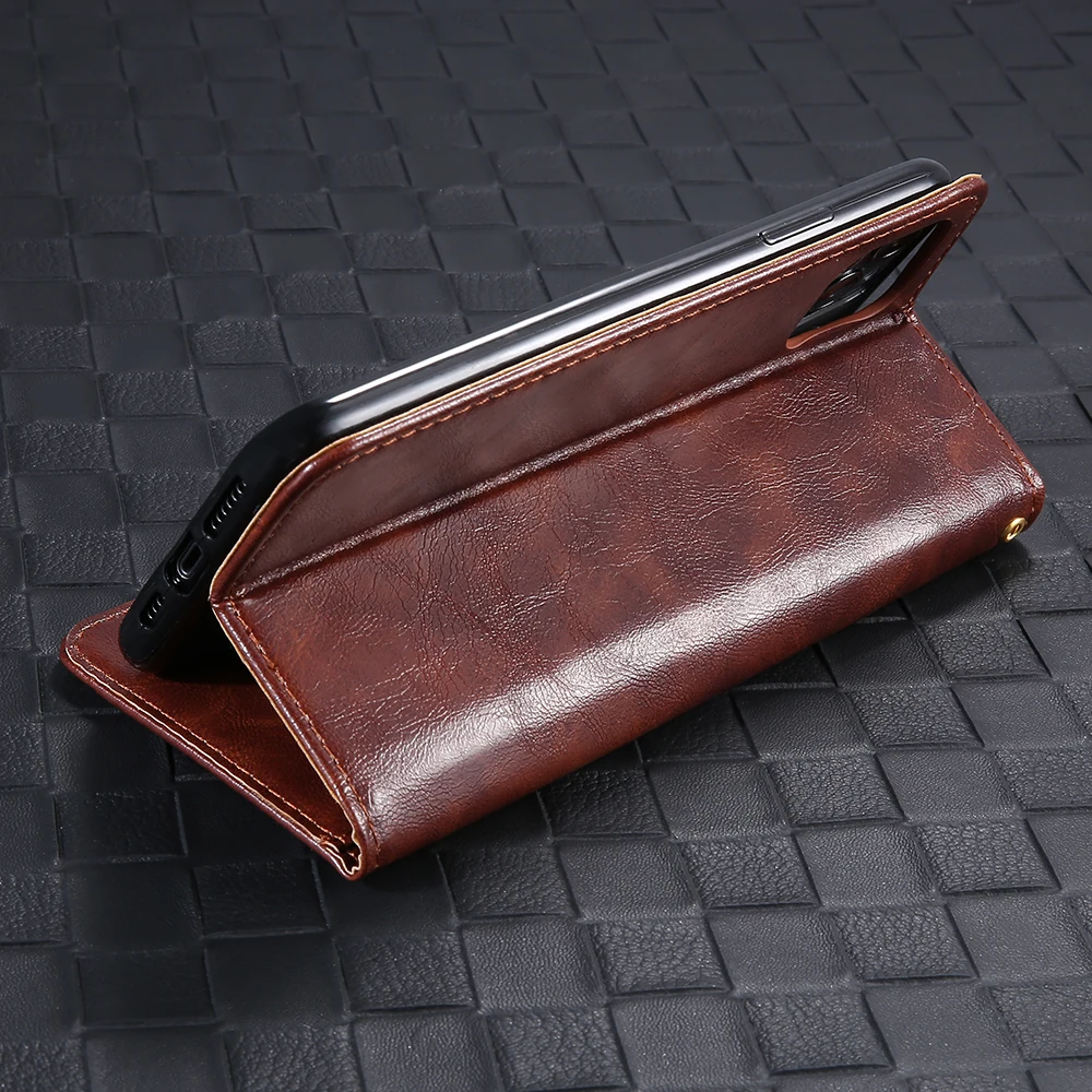 Чехол KISS сплошной цвет держатель для карт кожаный чехол iPhone 11 Pro Max 7 XR XS MAX 8 6 S