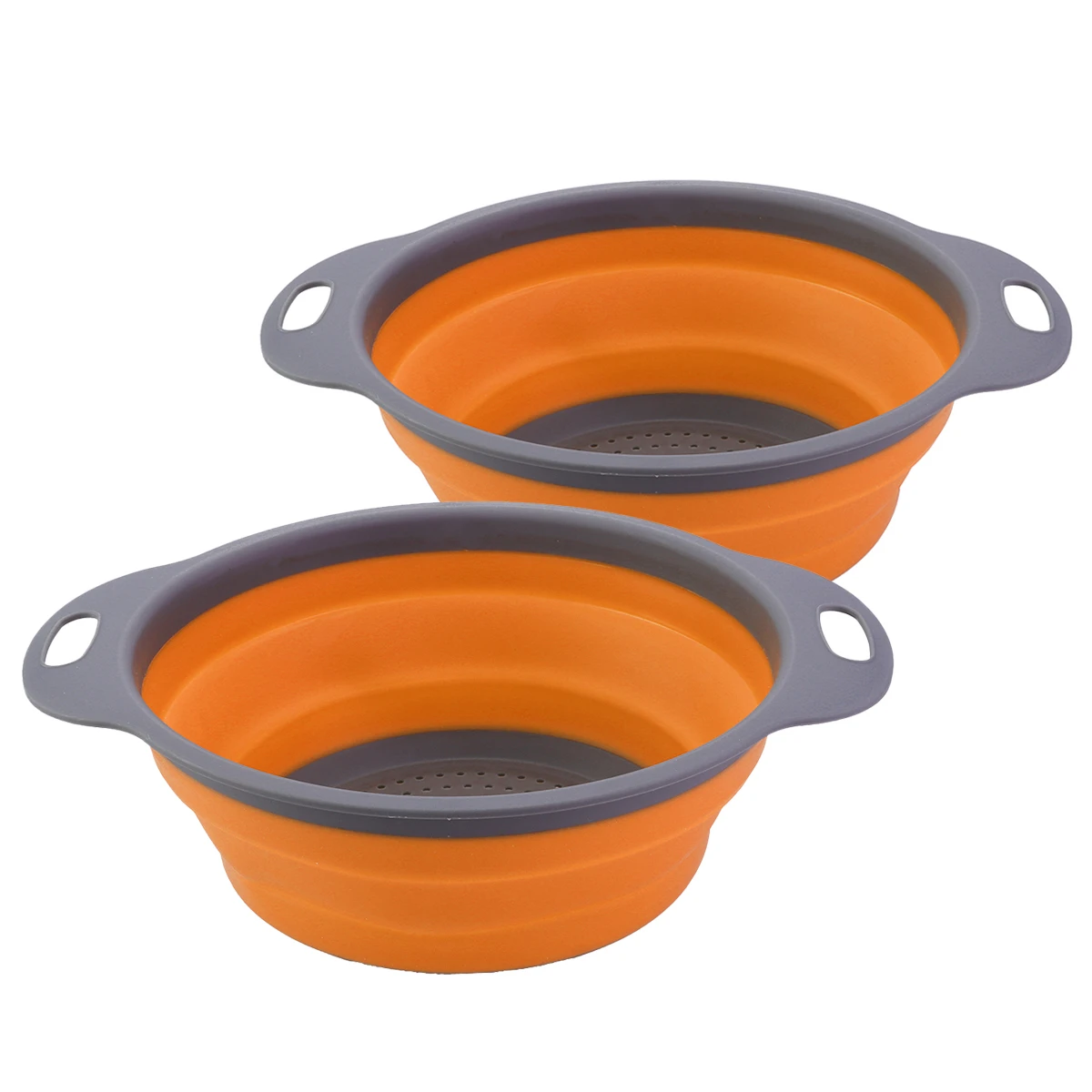 

Silicone Colander Fruit Vegetable Washing Basket Strainer Strainer Collapsible Foldable Drainer With Handle Kitchen Tools