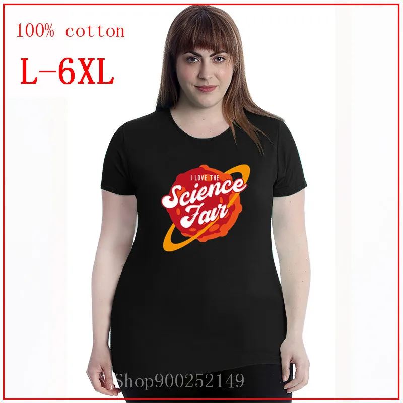 Забавная футболка с надписью I Love The Science Fair размера плюс 4XL 5XL 6XL Hombre Повседневная