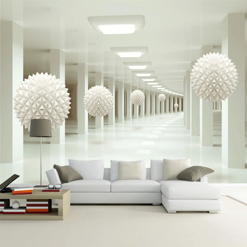 Настенная роспись на заказ большой современный объемный стереоскопический