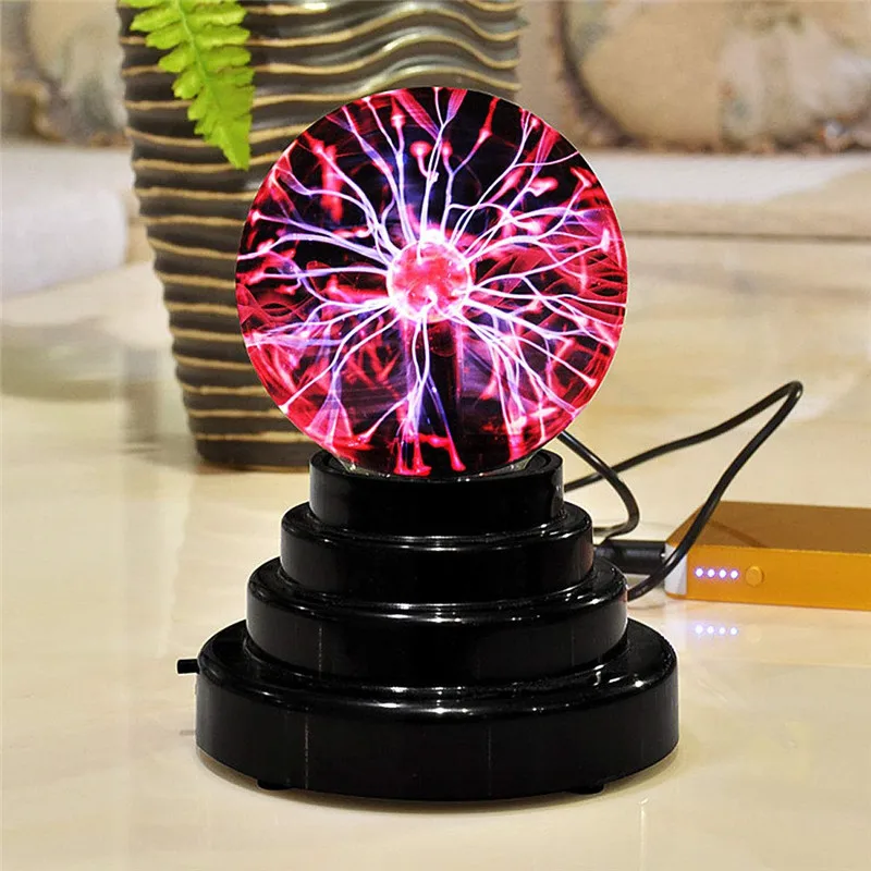 3/4/5/6/8 inch Night Light Glass Plasma Ball Sphere Magic Moon Touch Bulb Table Lamp New Year Xmas Kid Gift Home Decor Lighting | Лампы и