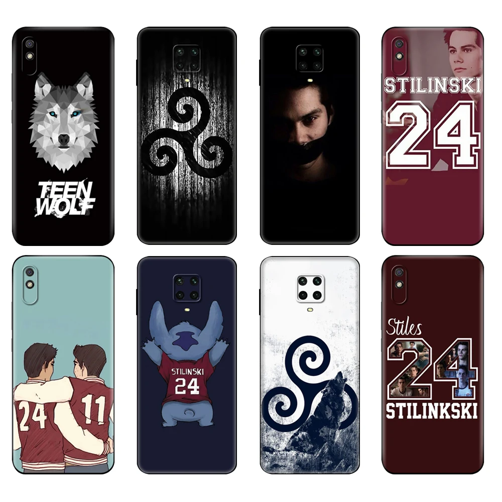 Черный чехол из ТПУ для Xiaomi Redmi 7A 8 8A 9 9A 9C Note 8T Pro T 9S Teen Wolf Stilinski 24|Бамперы| |
