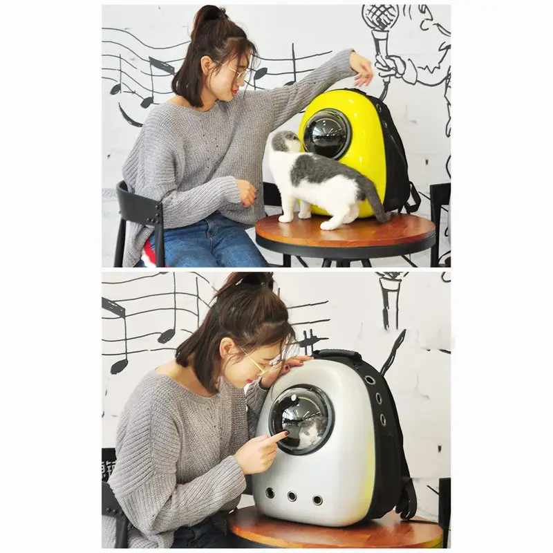 Pet сумка для кошек для собак дорожная кошка переноска двойная сумка на плечо космическая капсула кошка рюкзак для сумки маленькая сумка для животных кошка переноска