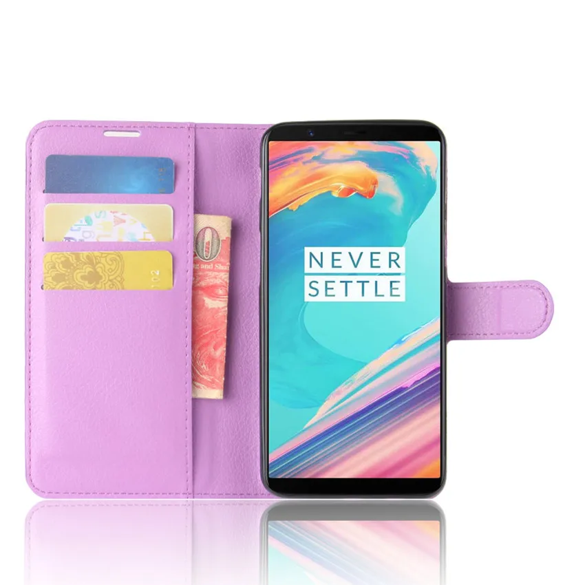 Чехол для Oneplus 1 2 3 X 5 5T 6 роскошный откидной бумажник из искусственной кожи чехол