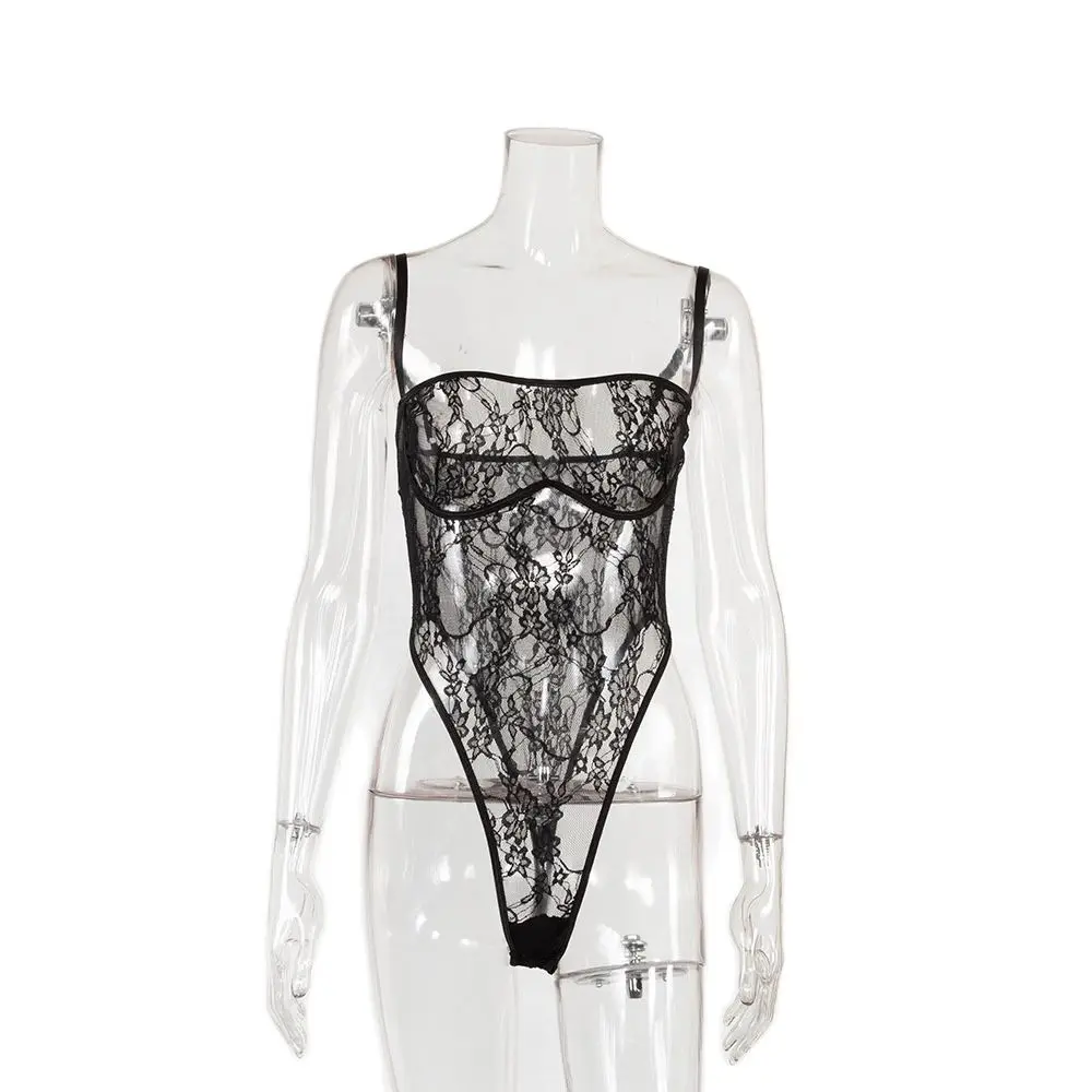 

Lace Floral Catsuit Body Sexy Hot Erotic Underwear Women Sexy Lingerie Porno Sheer Bodysuit Transparent Nightwear Sleepwear 2021
