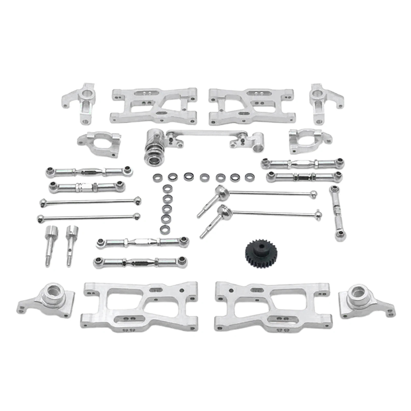 

Front and Rear Steering Hub Base C Carrier Knuckle Upgrade Kits for 1:14 Wltoys 144001 1:12 124019 124018 RC Car