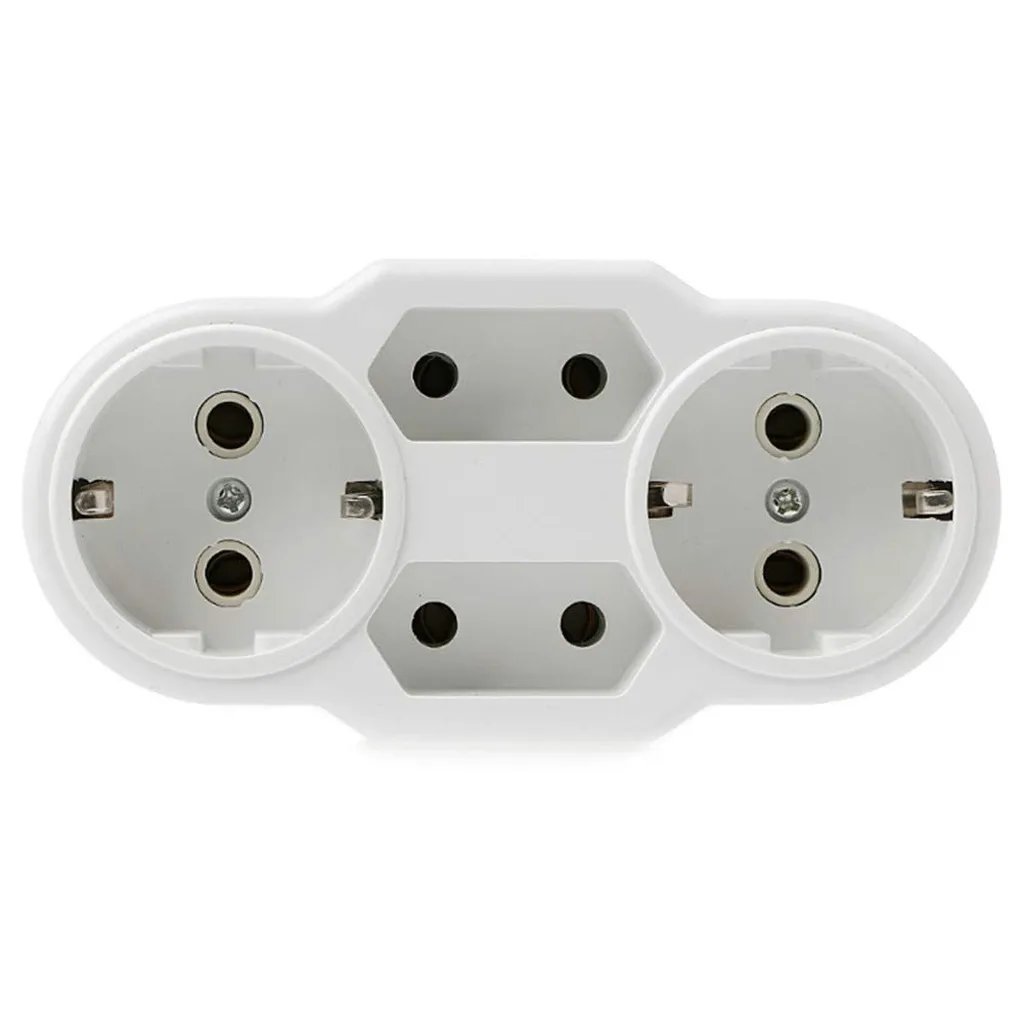 

Traveling Eu Plug Professional Conversion Socket European Conversion Plug 1 To 2 1to 3 1 T 4 Way Socket Adapter Travel Plug