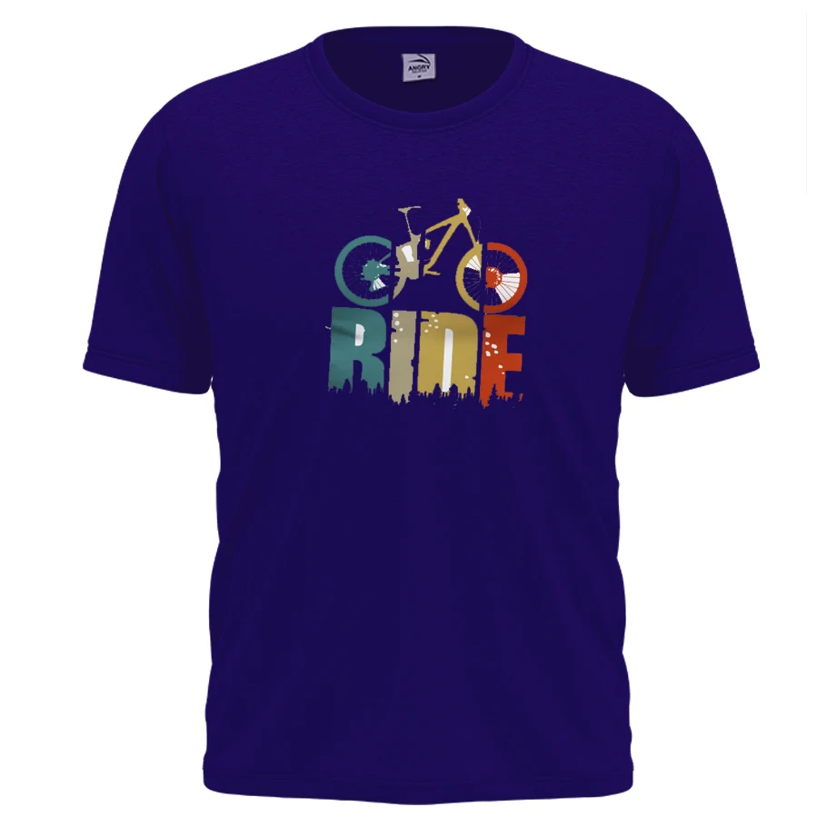 

2021 New Men's and Women's Casual Short Sleeve T-Shirt Street Clothing Bicycle Printed T-shirt Fashion Men's and Women's Retro c