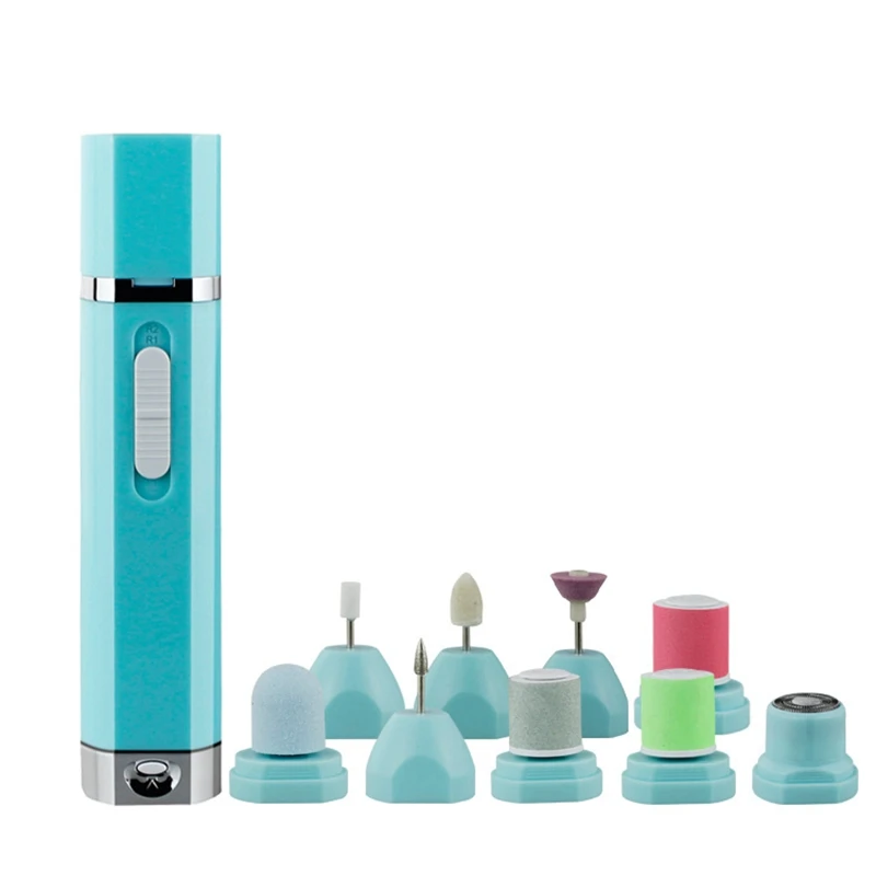 

9 In 1 Multi-Function Nail Polisher Nail Tool Nail Polish Polishing Manicure Shaving Machine Grinding Foot