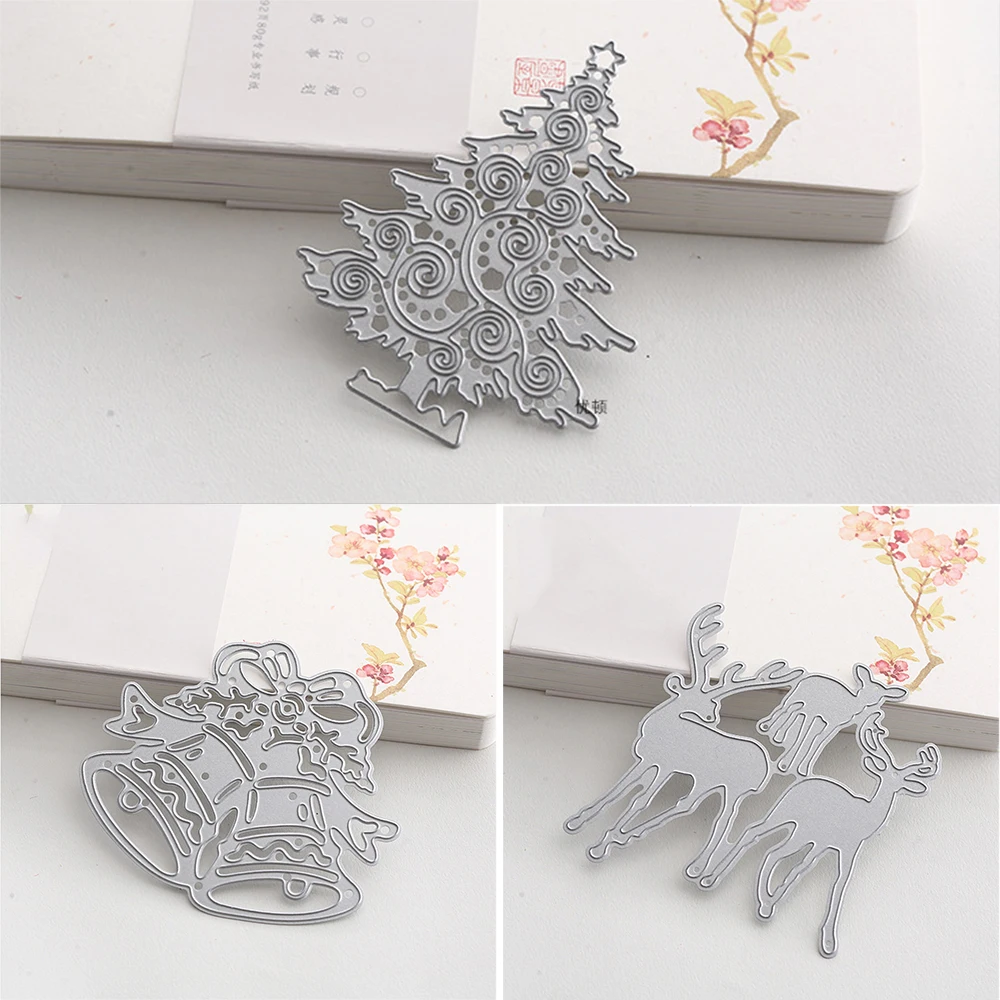 DIY креативные снежинки Вырубные Формы Рождественские металлические штампы