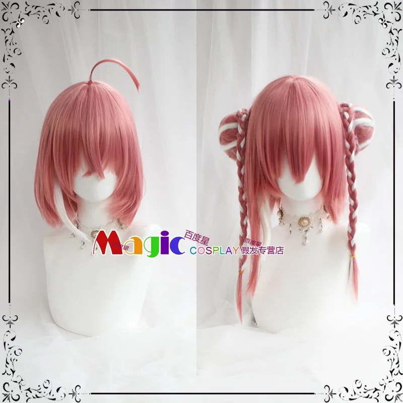 

VTuber Sasaki Saku косплей парик для девочек виртуальный Youtuber розовый белый смешанный термостойкий синтетический волос Хэллоуин Карнавал P