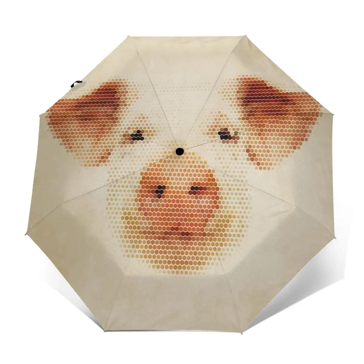 Comprare Pig Ritratto Di Forme Geometriche Antivento Automatico Pieghevole Invertito Ombrello Portatile Paraguas Per Uomo Donna