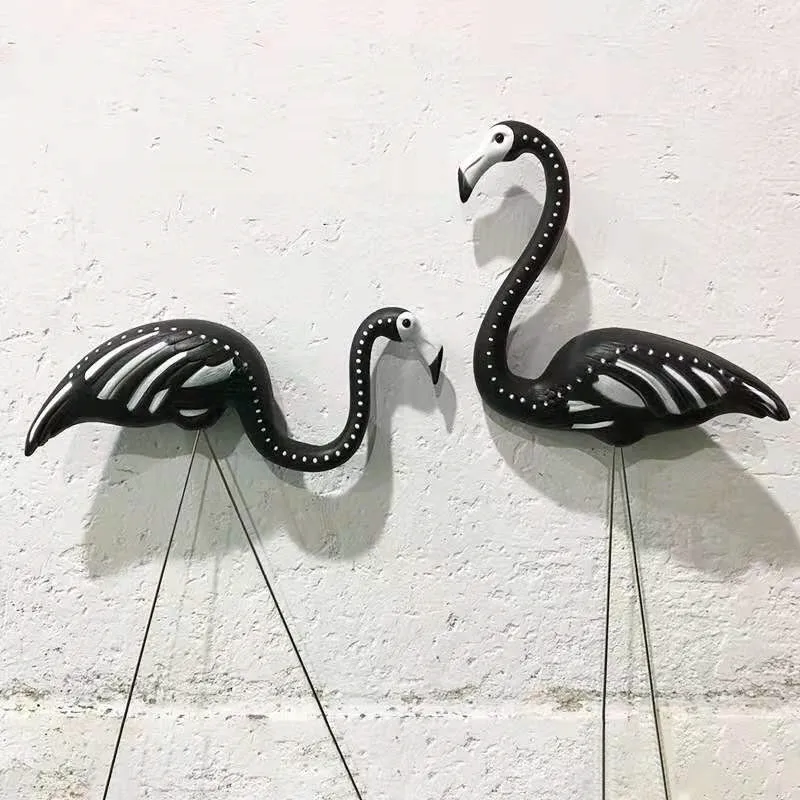 2PCS3 Color Outdoor Plastic Simulation Artificial Flamingo Decoration For Garden Festival Party Wedding Villa Gardening Decor | Дом и сад