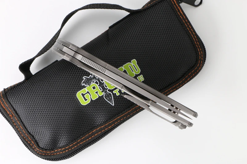 Green Thorn F95 R18 складной нож(3,7") D2 стальное лезвие titanium ручка Открытый инструмент для кемпинга и охоты карман кухонные принадлежности