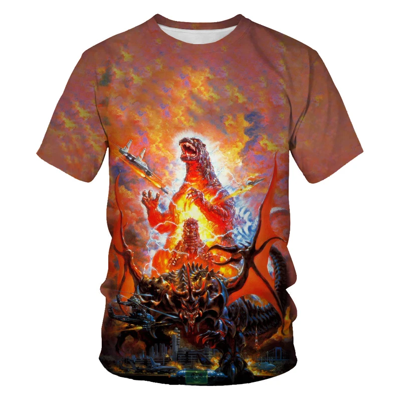 

Movie Sci-Fi Monster 3D Printing T-shirt Demon Killer Men's and Women's T-shirt Summer Breathable Men's T-shirt Round Neck Anime