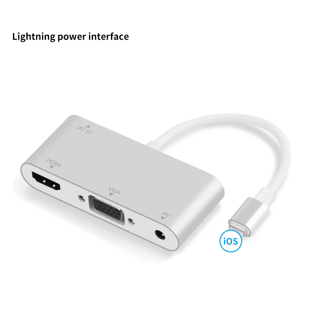 Новый для iPad Apple цифрового AV HDMI 4K USB кабель 1080P HD адаптеры Iphone X 8/7/6/Ipad Air| |