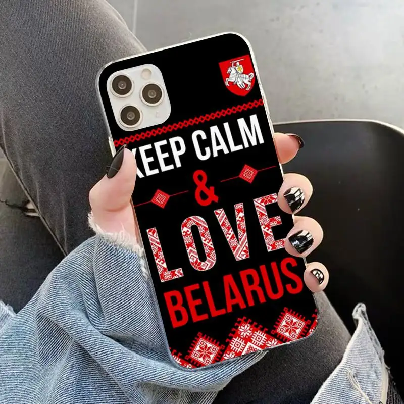 

YNDFCNB Belarus flag Phone Case for iPhone 11 12 pro XS MAX 8 7 6 6S Plus X 5S SE 2020 XR case