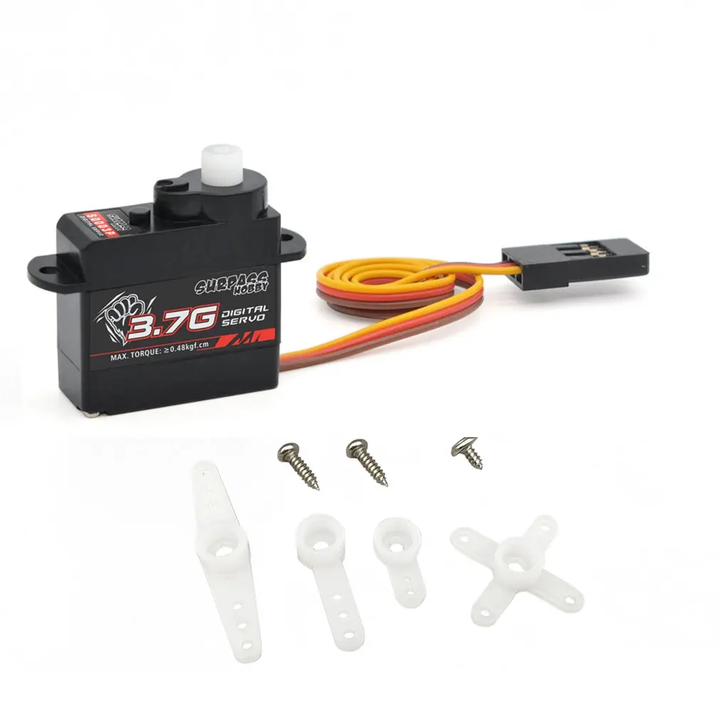 

S0003P 3.7g Micro Digital Servo Plastic Gear Mini Servos For RC 1/24 Car Airplanes Fixed-wing Helicopter Parts