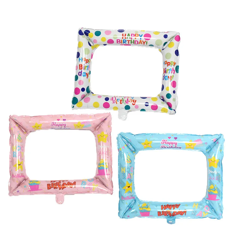 Фольгированные воздушные шары в фоторамке фольгированный реквизит для