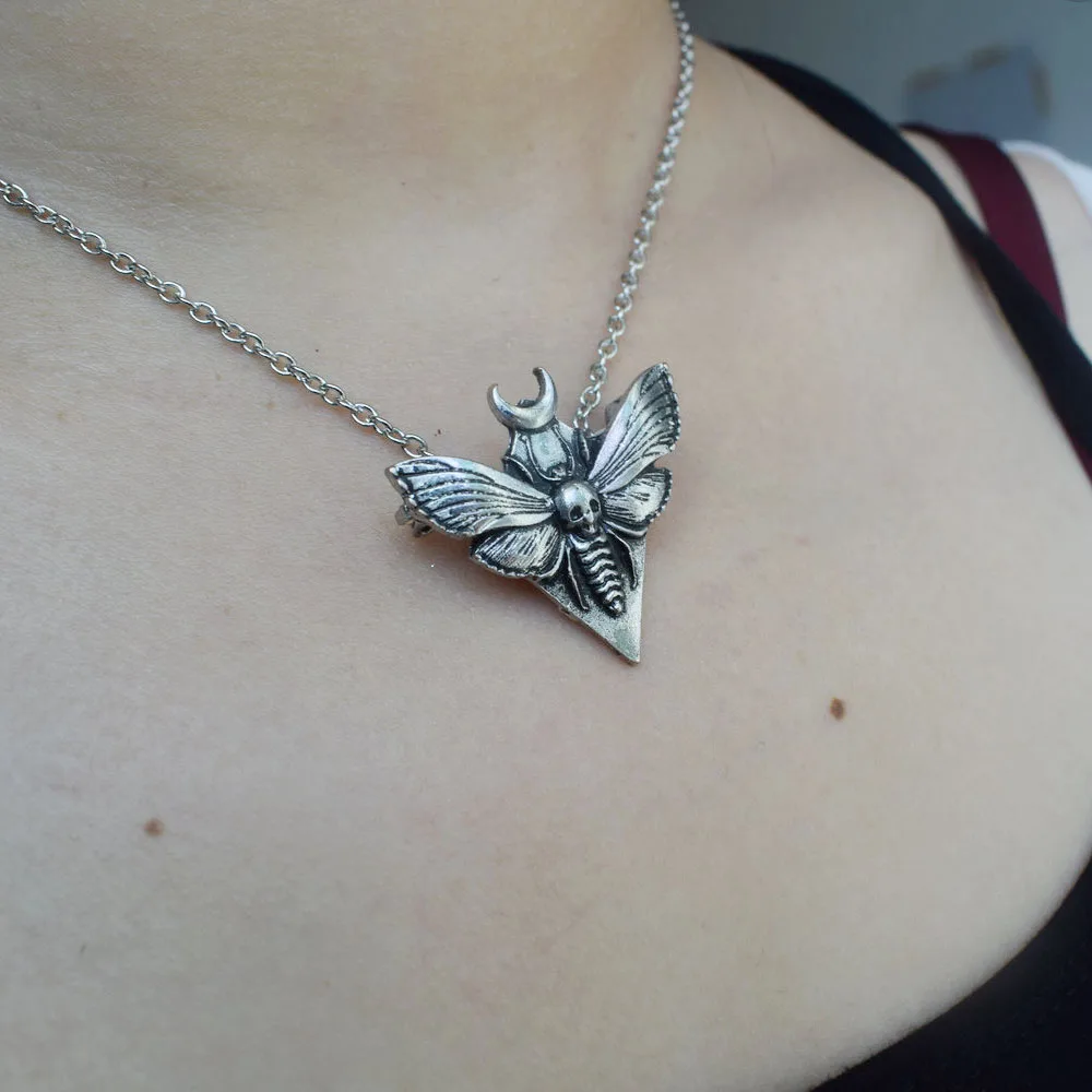 Кулон голова смерти ястреб Луна|Цепочки| |