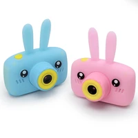 kids camera 32gb memory card mini digital camera with cute rabbit silicone cover protective case photo toys for children gift