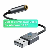 usb audio sound card dac cable for headset support mic with conexant cx21988 for win10 mac linux usb to 3 5mm audio card cable