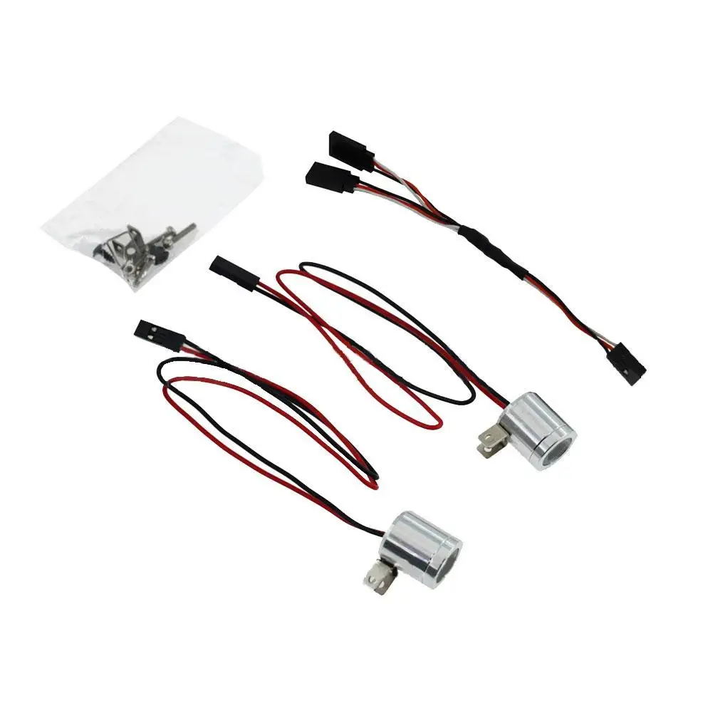 

Modified Light For 1/10 1/8 Car Series Lights Accessories RC Model Cars Y And Third Channel Line Metal Spotlight Searchlight