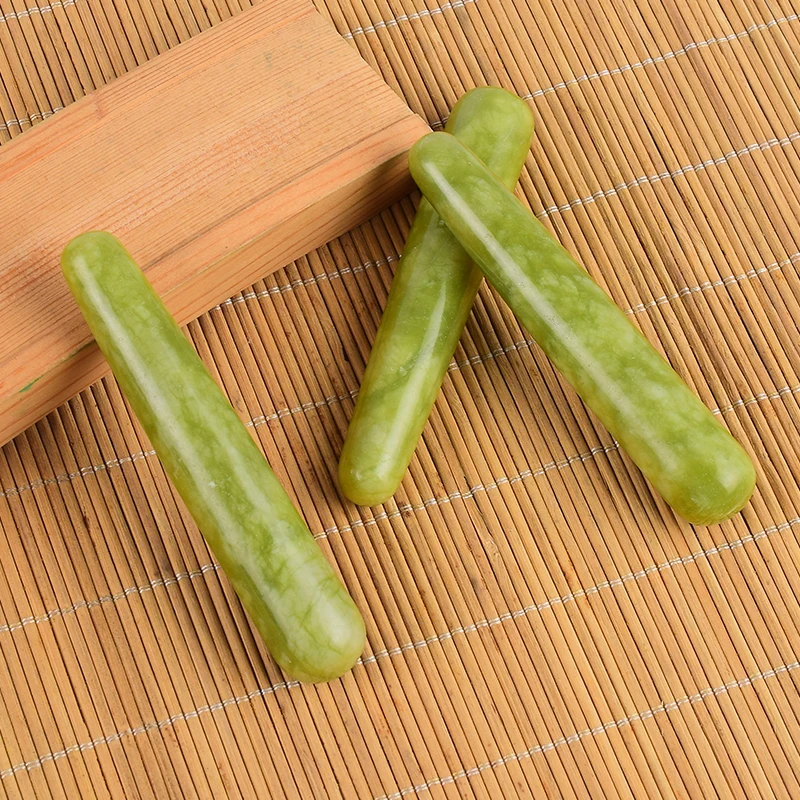 Helu Jade Massage Wand Gua sha Tool Eye Health Care Acupoint Pen Natural Massager Face Body Meridian acupuncture point Yoni |