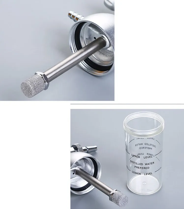 

NEW Oxygen Inhaler Oxygen Pressure Reducer Inhaler Flow Meter Humidification Bottle for Hospital