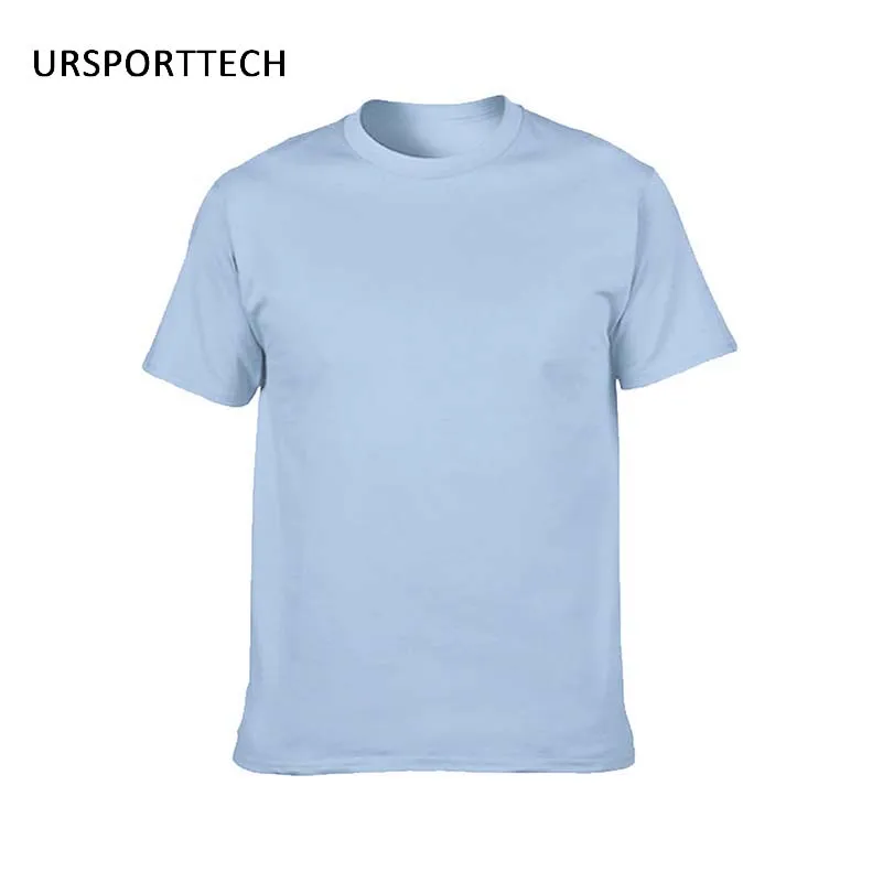 Однотонная футболка для мужчин черно белая из 100% хлопка летняя скейтборда