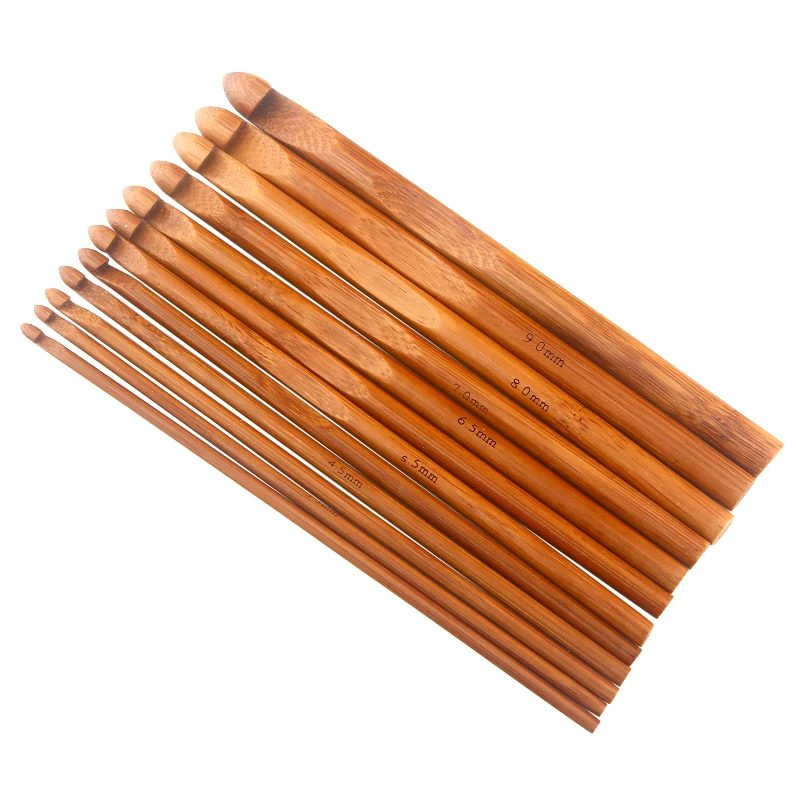 3 мм-10 мм 12 шт./лот карбонизированные Круглые вязальные спицы сделай сам швейные