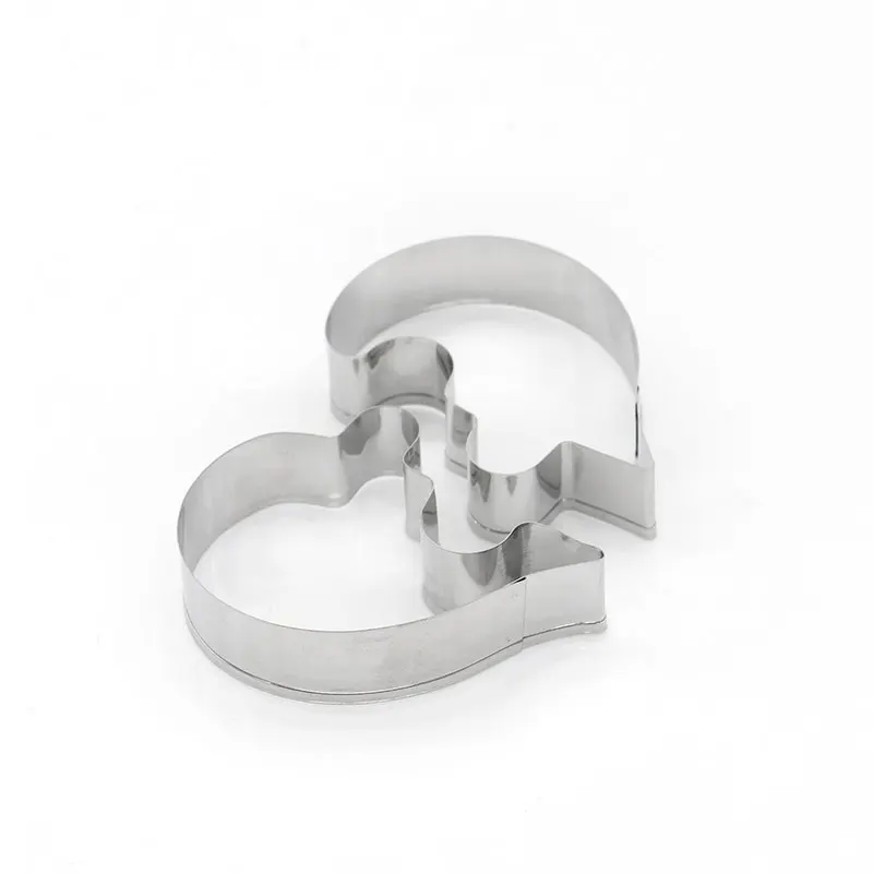 Love Puzzle Cookie Cutter 3D Stainless Steel Heart Shape Wedding Fondant Cake Decorating Tools DIY Pastry Biscuit Baking Molds | Дом и сад