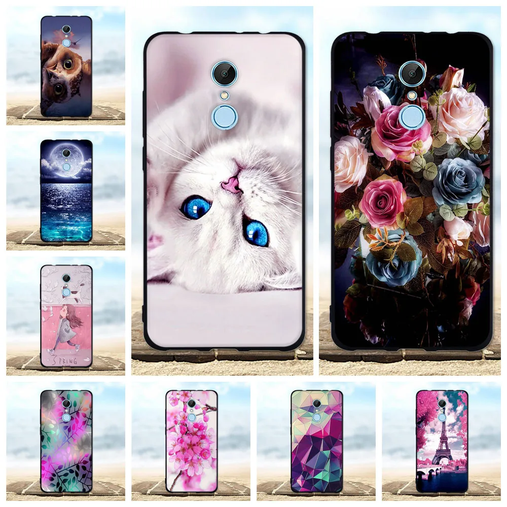Для Xiomi Xiaomi Redmi 5 Чехол Силиконовый ТПУ черный чехол для Plus сумки Redmi5 чехлы