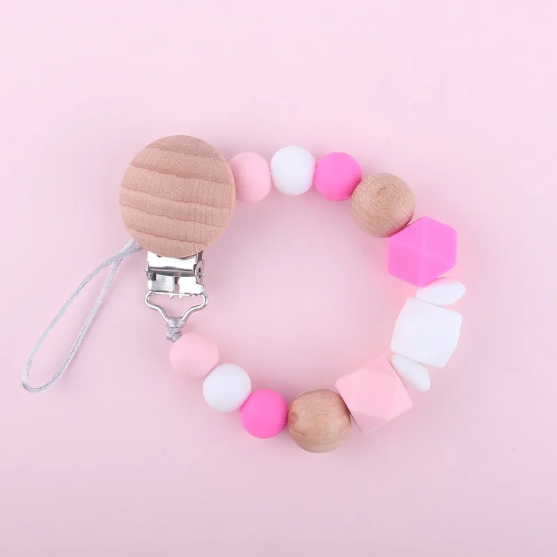 DIY красочные деревянные зажимы для детской соски забавная цепочка кормления