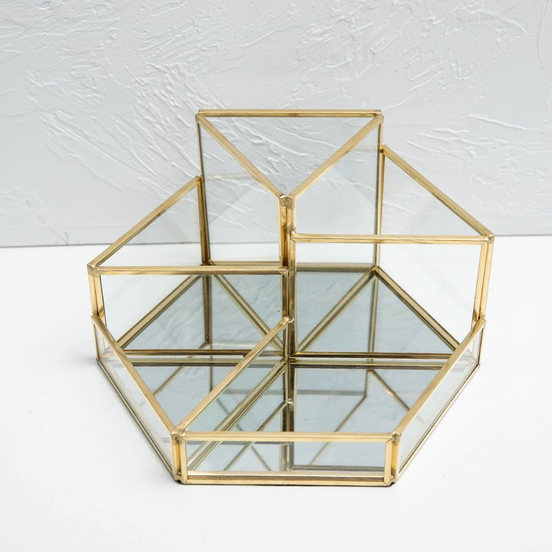 

Multi-Functional Geometric Irregular Shape Cosmetics Makeup Brush Holder Organizer Storage For Bedroom Bathroom GR5