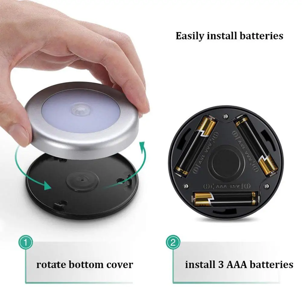 GloryStar Интеллектуальный человеческий датчик движения светодиодный Ночник