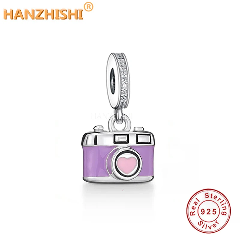 

Family Birthday Present Jewelry Camera Shape Bead 925 Sterling Silver Pendant Charm Pendant Fit DIY Bracelet Jewelry Accessories