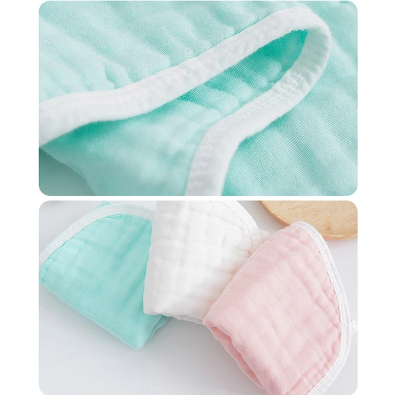 

3 Pcs Muslin 6-Layer Gauze Baby Feeding Bibs Baby Scarf Saliva Towel Baby Cotton Burp Cloth