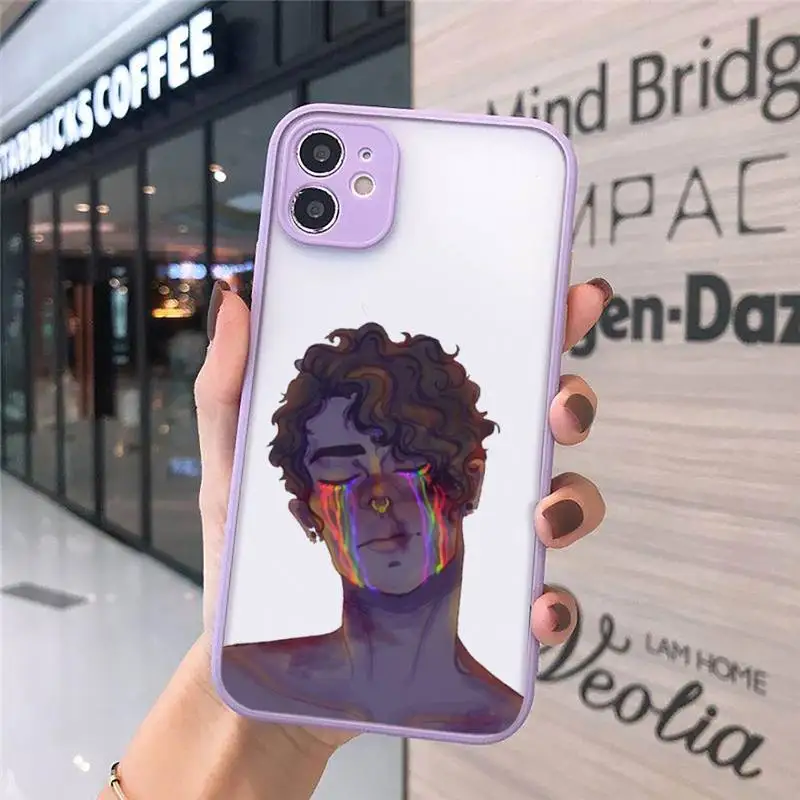 

Call Me by Your Name Phone Cases Matte transparent For Purple iPhone 12 Mini 11 Pro XR XS Max 7 8 Plus X Back Cover