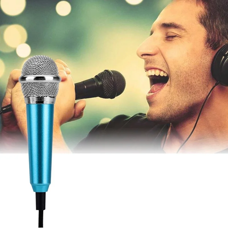 

MINI Jack 3.5mm Studio Lavalier Professional Wired Microphone Handheld Mic karaoke for singing gaming for Mobile phones PC