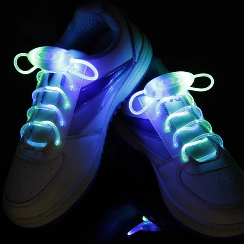 LED Sport Shoe Laces Flash Light Up Glow Stick Strap Shoelaces Party Club 2021 New Arrival Promotion