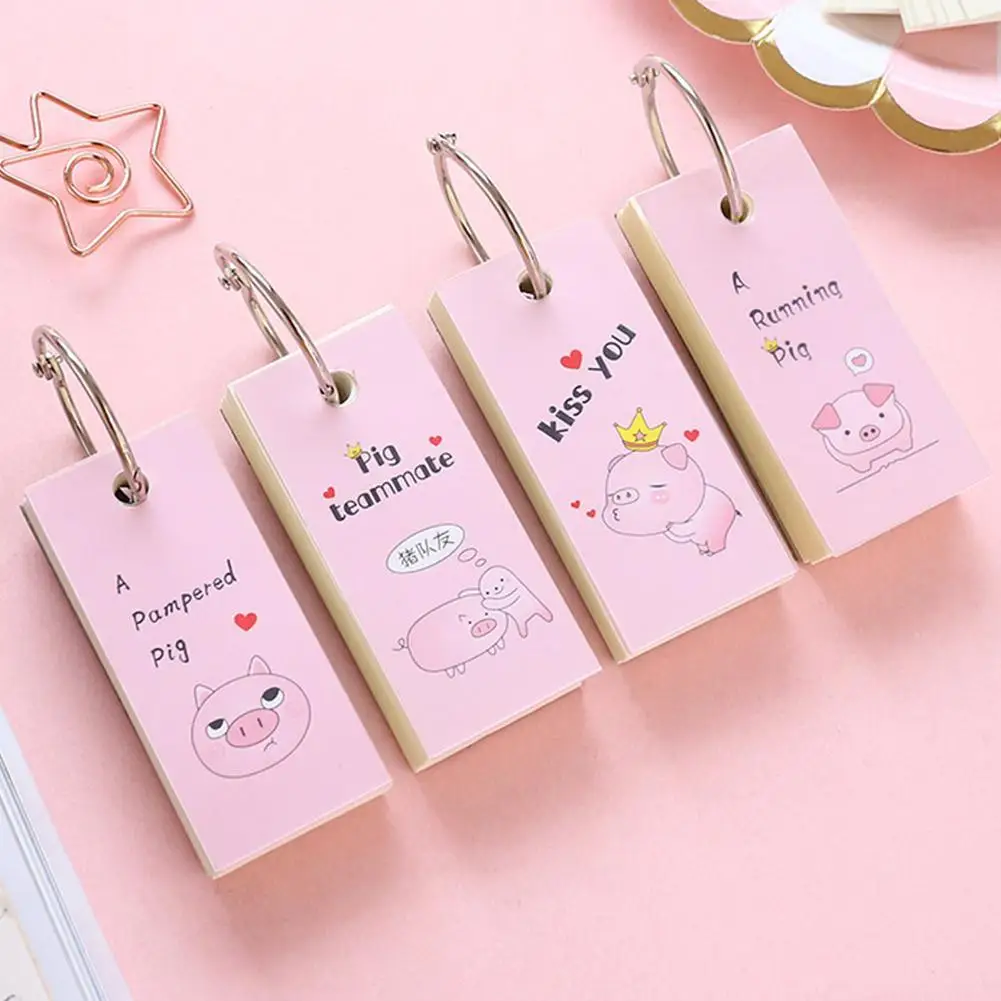 Kawaii блокнот для заметок, креативные милые животные, Липкие заметки, индекс, он, планировщик, канцелярские товары, школьные принадлежности, бумажные наклейки
